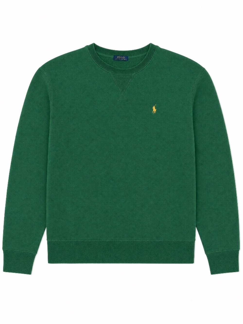 Polo Ralph Lauren Boys XL Green Fleece Crewneck Sweatshirt 💚 Gold Pony